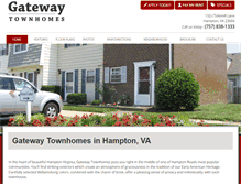 Tablet Screenshot of liveatgatewayhampton.com